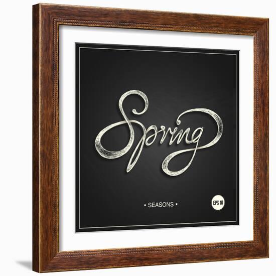 Spring - Phrase-ONiONAstudio-Framed Art Print