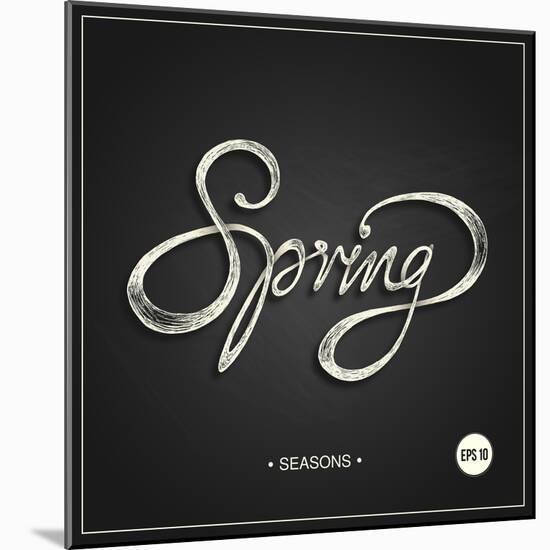Spring - Phrase-ONiONAstudio-Mounted Art Print