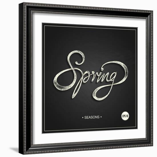 Spring - Phrase-ONiONAstudio-Framed Art Print