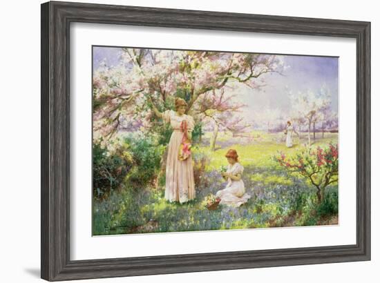 Spring: Picking Flowers, 1898-Alfred Augustus Glendenning-Framed Giclee Print