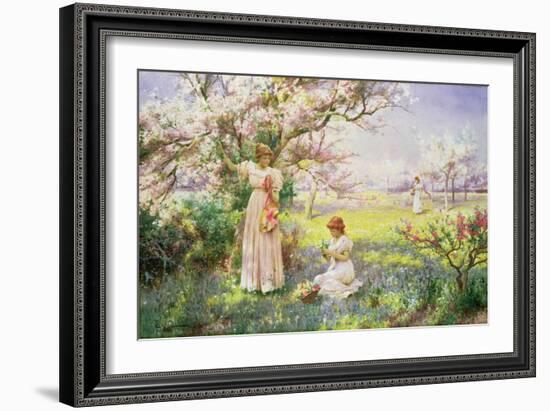 Spring: Picking Flowers, 1898-Alfred Augustus Glendenning-Framed Giclee Print