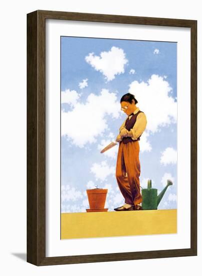 Spring Planting-Maxfield Parrish-Framed Art Print