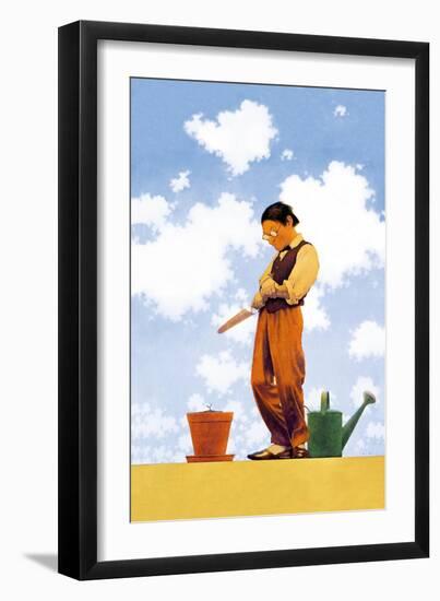 Spring Planting-Maxfield Parrish-Framed Art Print