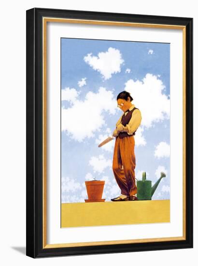 Spring Planting-Maxfield Parrish-Framed Art Print