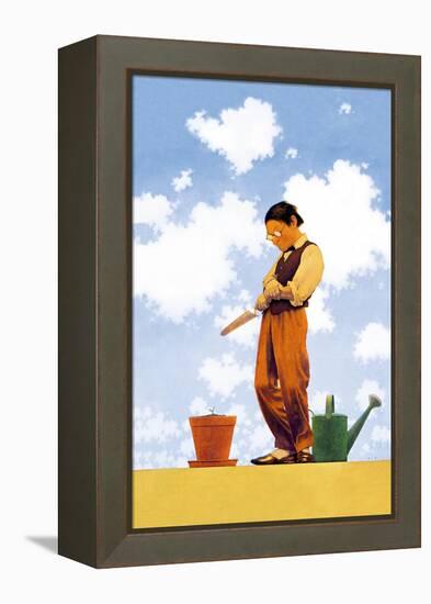 Spring Planting-Maxfield Parrish-Framed Stretched Canvas