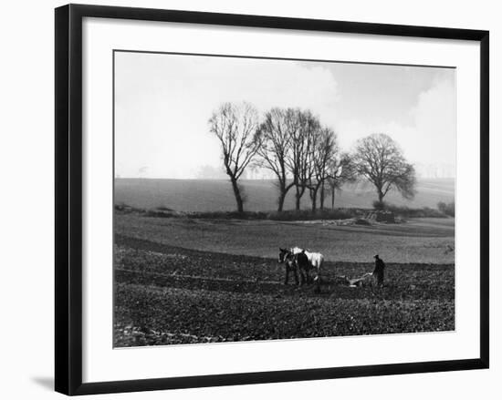 Spring Ploughing 1938-null-Framed Photographic Print