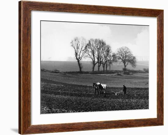 Spring Ploughing 1938-null-Framed Photographic Print