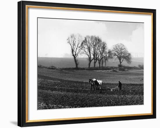 Spring Ploughing 1938-null-Framed Photographic Print