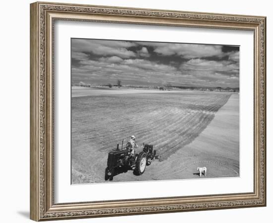 Spring Plowing in de Soto Kansas-Francis Miller-Framed Photographic Print