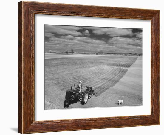 Spring Plowing in de Soto Kansas-Francis Miller-Framed Photographic Print