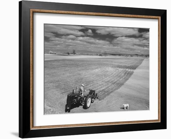 Spring Plowing in de Soto Kansas-Francis Miller-Framed Photographic Print