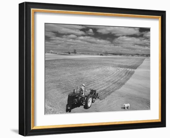 Spring Plowing in de Soto Kansas-Francis Miller-Framed Photographic Print