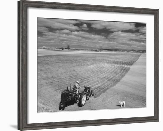 Spring Plowing in de Soto Kansas-Francis Miller-Framed Photographic Print