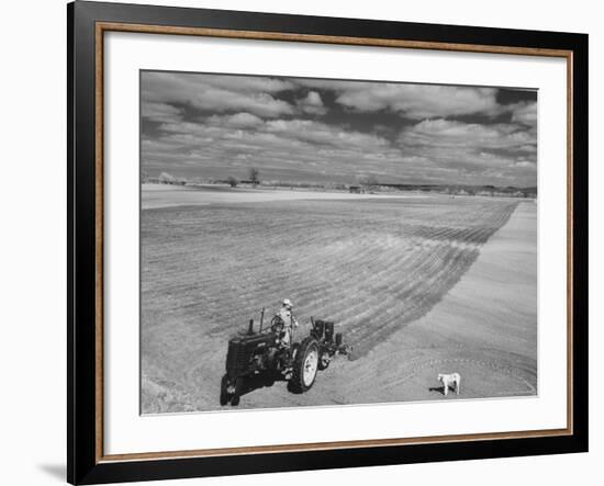Spring Plowing in de Soto Kansas-Francis Miller-Framed Photographic Print