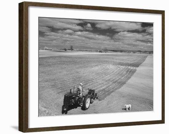 Spring Plowing in de Soto Kansas-Francis Miller-Framed Photographic Print