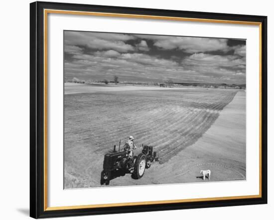 Spring Plowing in de Soto Kansas-Francis Miller-Framed Photographic Print