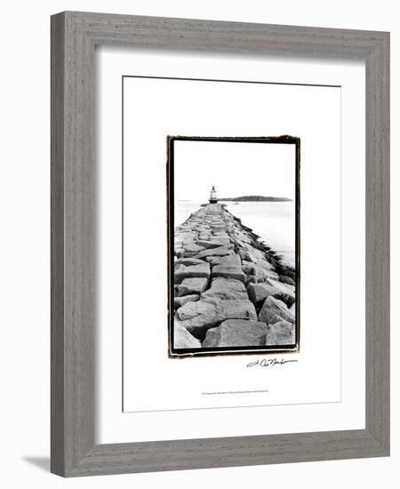 Spring Point Light, Maine II-Laura Denardo-Framed Art Print