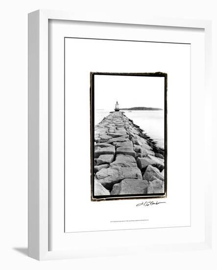 Spring Point Light, Maine II-Laura Denardo-Framed Art Print