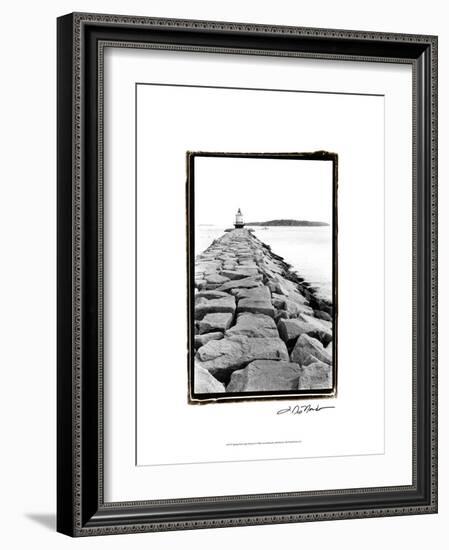 Spring Point Light, Maine II-Laura Denardo-Framed Art Print