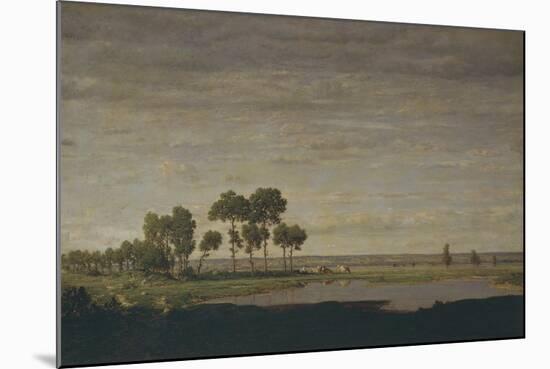 Spring, Pond, 1852-Théodore Rousseau-Mounted Giclee Print