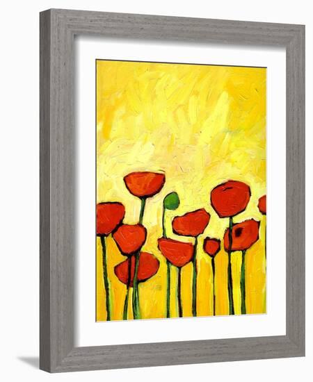 Spring Poppies 2-Patty Baker-Framed Art Print
