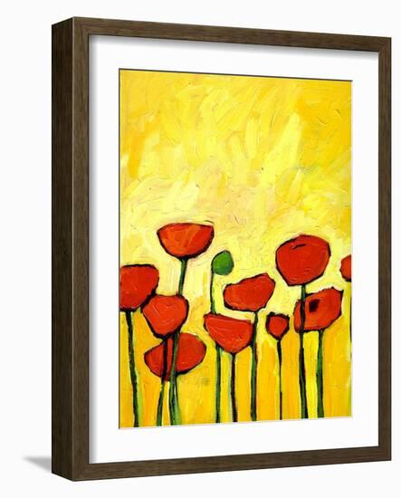 Spring Poppies 2-Patty Baker-Framed Art Print