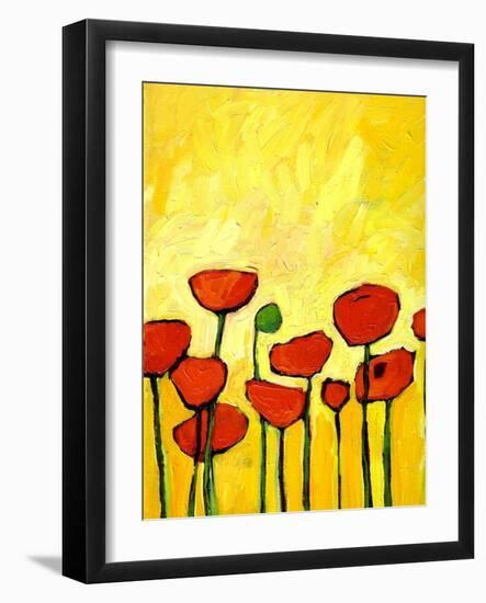 Spring Poppies 2-Patty Baker-Framed Art Print