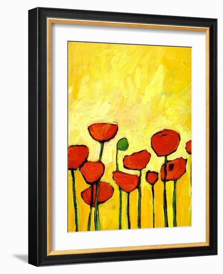 Spring Poppies 2-Patty Baker-Framed Art Print