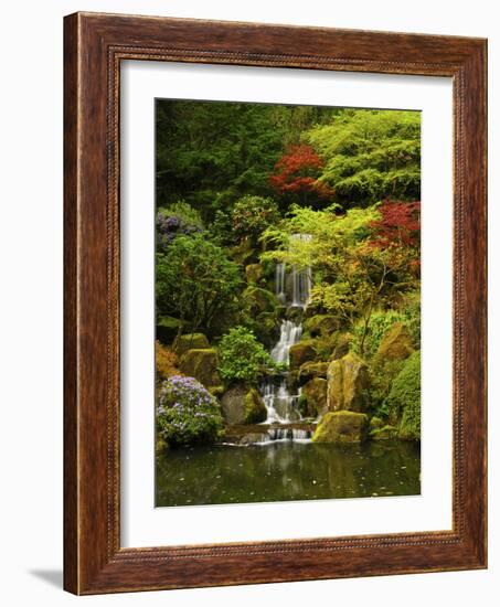 Spring, Portland Japanese Garden, Portland, Oregon, USA-Michel Hersen-Framed Photographic Print