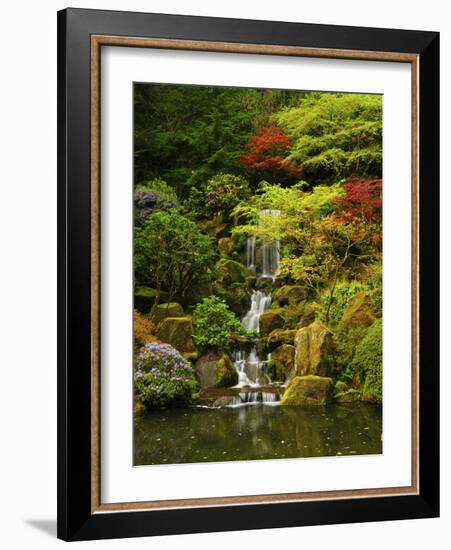 Spring, Portland Japanese Garden, Portland, Oregon, USA-Michel Hersen-Framed Photographic Print