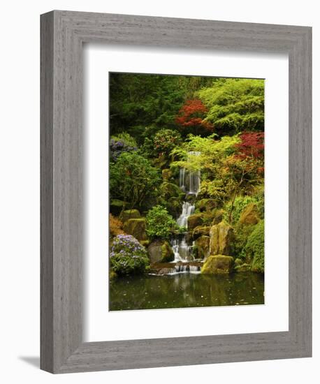 Spring, Portland Japanese Garden, Portland, Oregon, USA-Michel Hersen-Framed Photographic Print