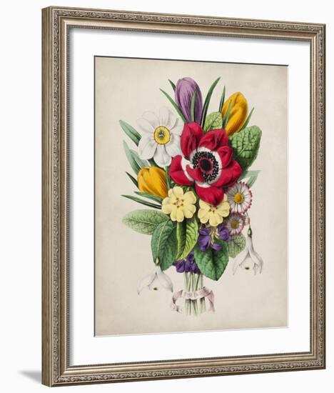 Spring Posy I-Winslow Peachy-Framed Giclee Print