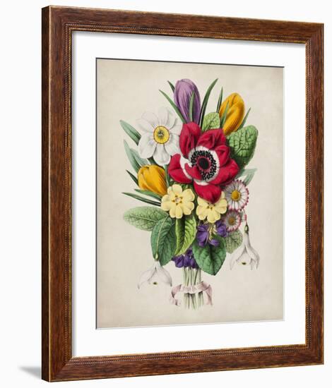 Spring Posy I-Winslow Peachy-Framed Giclee Print