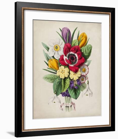 Spring Posy I-Winslow Peachy-Framed Giclee Print