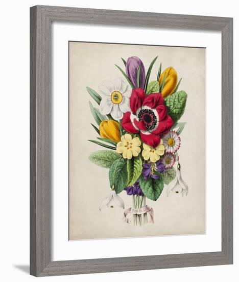 Spring Posy I-Winslow Peachy-Framed Giclee Print