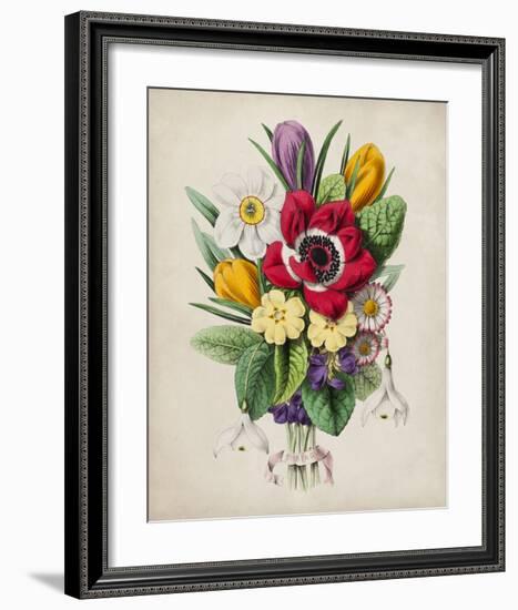 Spring Posy I-Winslow Peachy-Framed Giclee Print