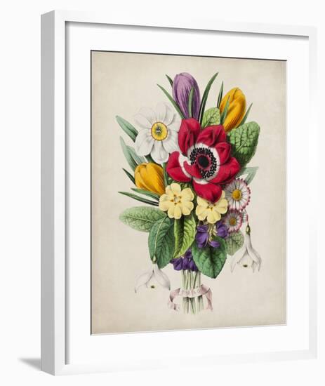 Spring Posy I-Winslow Peachy-Framed Giclee Print