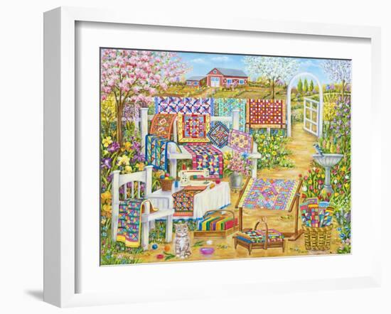 Spring Quilting-Vessela G.-Framed Giclee Print