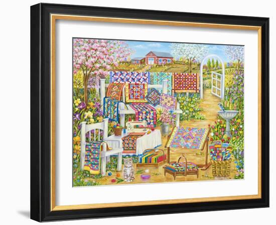 Spring Quilting-Vessela G.-Framed Giclee Print