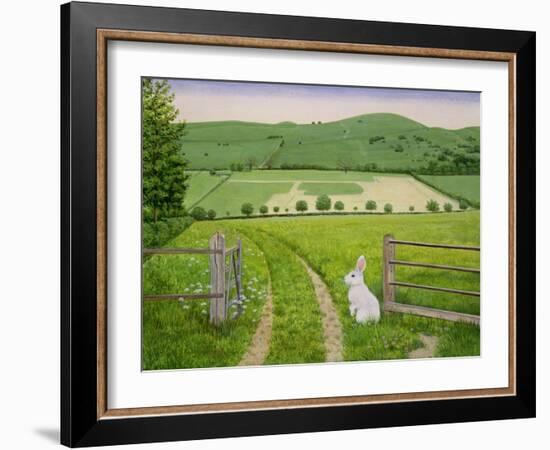 Spring Rabbit-Ditz-Framed Giclee Print