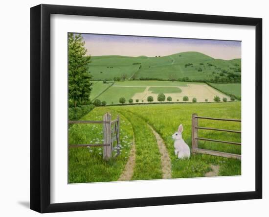 Spring Rabbit-Ditz-Framed Giclee Print