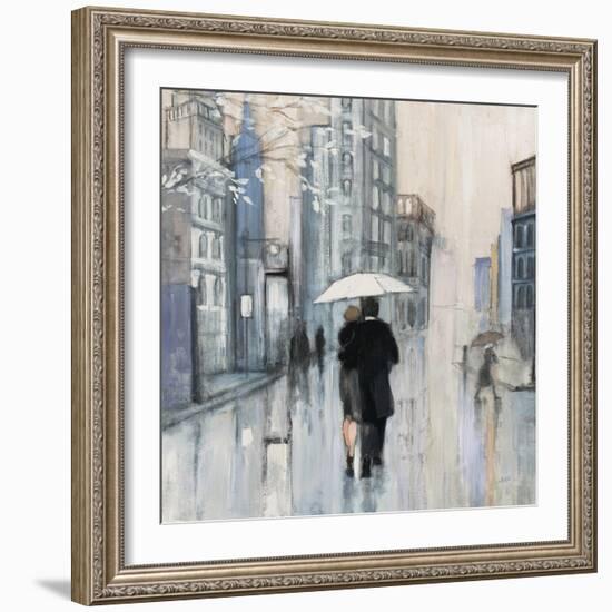 Spring Rain New York Neutral Crop-Julia Purinton-Framed Art Print