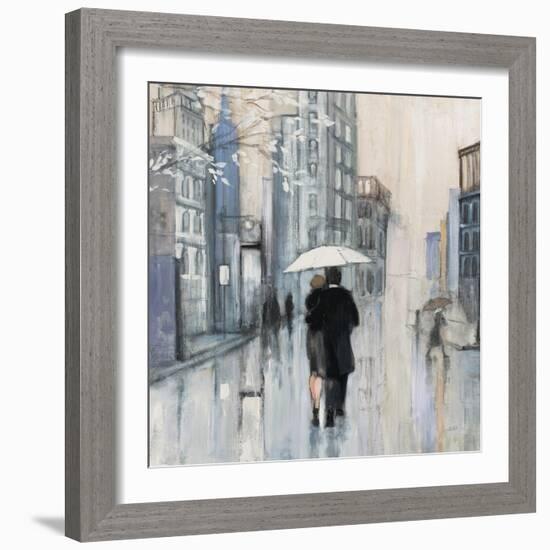 Spring Rain New York Neutral Crop-Julia Purinton-Framed Art Print