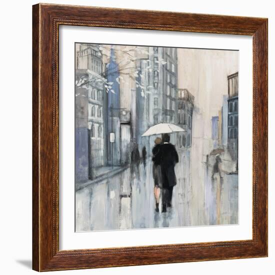 Spring Rain New York Neutral Crop-Julia Purinton-Framed Art Print