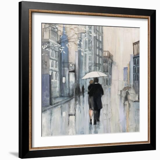 Spring Rain New York Neutral Crop-Julia Purinton-Framed Art Print