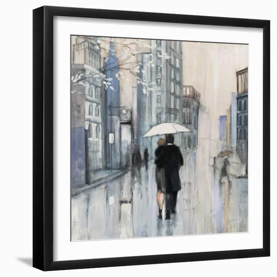 Spring Rain New York Neutral Crop-Julia Purinton-Framed Art Print