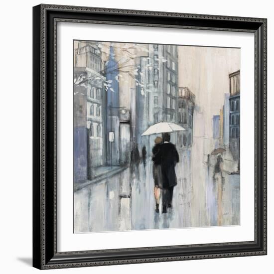 Spring Rain New York Neutral Crop-Julia Purinton-Framed Art Print