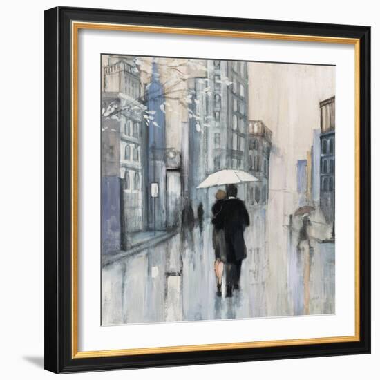 Spring Rain New York Neutral Crop-Julia Purinton-Framed Art Print