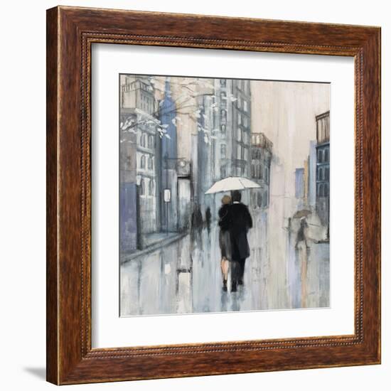 Spring Rain New York Neutral Crop-Julia Purinton-Framed Art Print