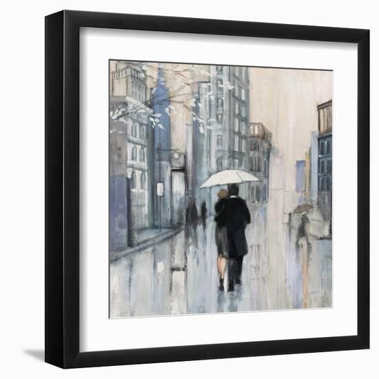 Spring Rain New York Neutral Crop-Julia Purinton-Framed Art Print